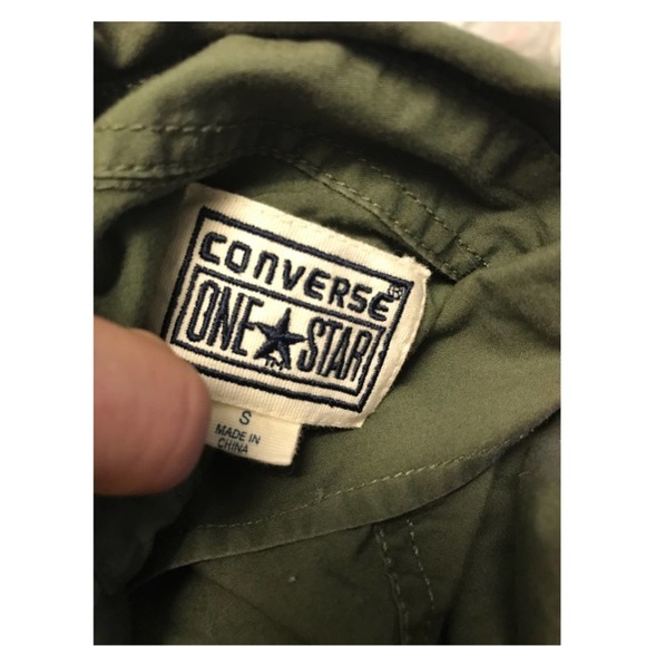 Converse | Green Short Sleeve Button Down Shirt - Picture 11 of 13
